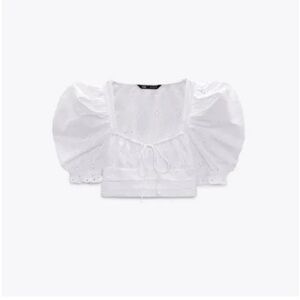 NWT zara eyelet top